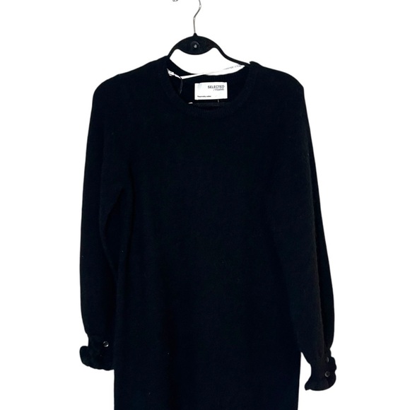 Selected Femme Juma Long Sleeve Knit Wool Dress- Size Small - Picture 8 of 15